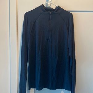 Men’s Lululemon Metal Vent Tech Quarter Zip Navy Blue